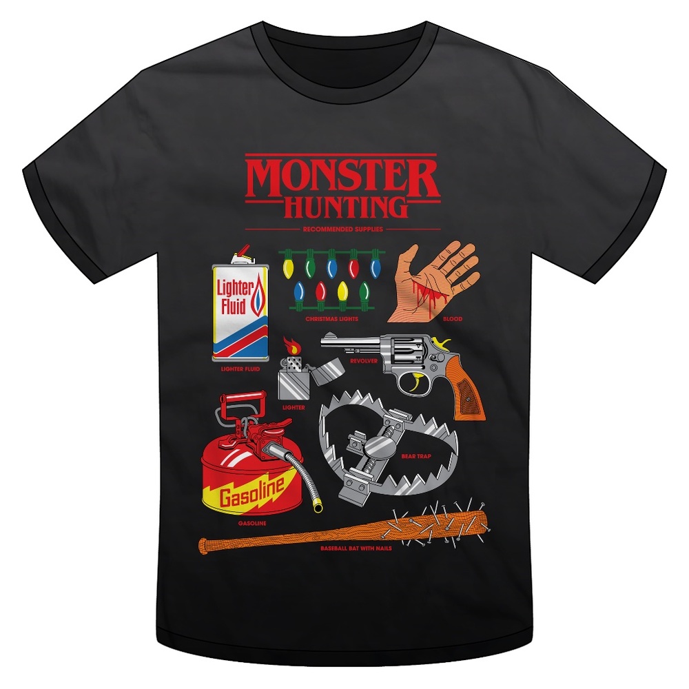 Stranger Things Monster Hunting Demagorgon T-shirt